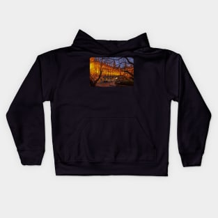 Palace of Westminster at night Kids Hoodie